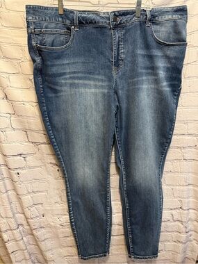 Maurices Everflex High Rise Blue Skinny Stretch Jeans